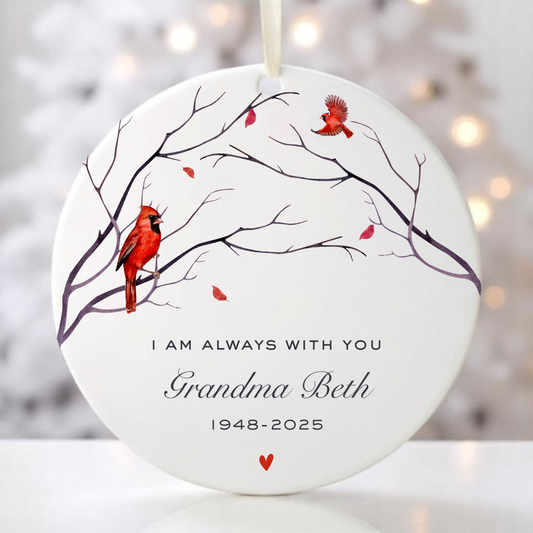 Cardinal Memorial Ornament