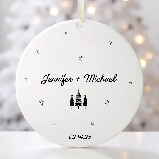 COUPLE'S NAMES ORNAMENT