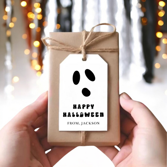 MINIMALSIT GHOST HAPPY HALLOWEEN GIFT TAGS