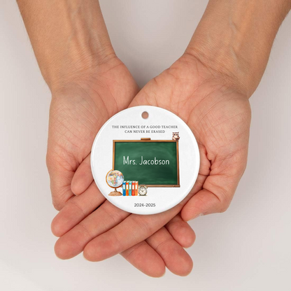TEACHER CHALKBOARD ORNAMENT