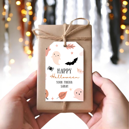 PINK HALLOWEEN GIFT TAGS