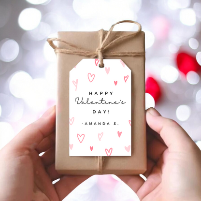 Hearts Valentine Gift Tags