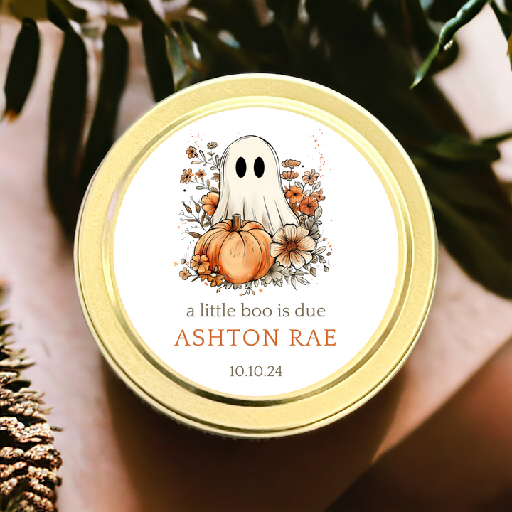 A LITTLE BOO IS DUE CANDLE FAVORS