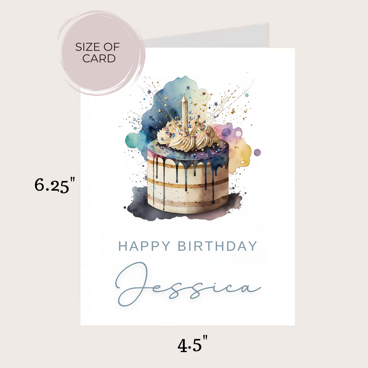 BIRTHDAY CAKE BIRTHDAY CARD