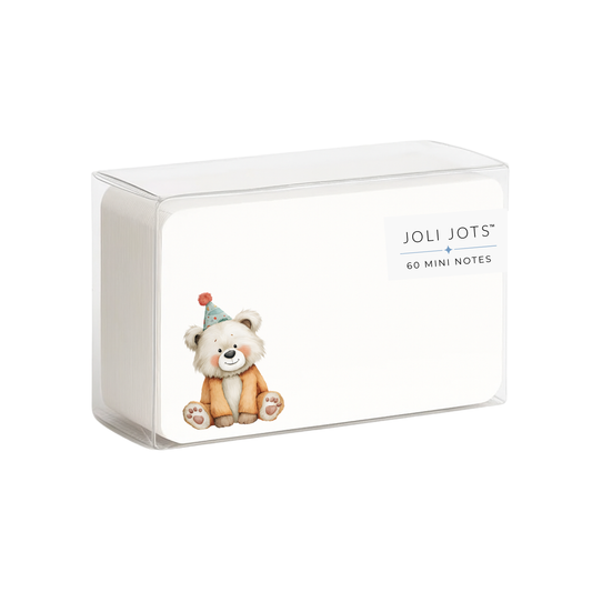 BIRTHDAY BEAR MINI NOTES - JOLI JOTS™