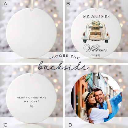 MR. AND MRS. WEDDING ORNAMENT