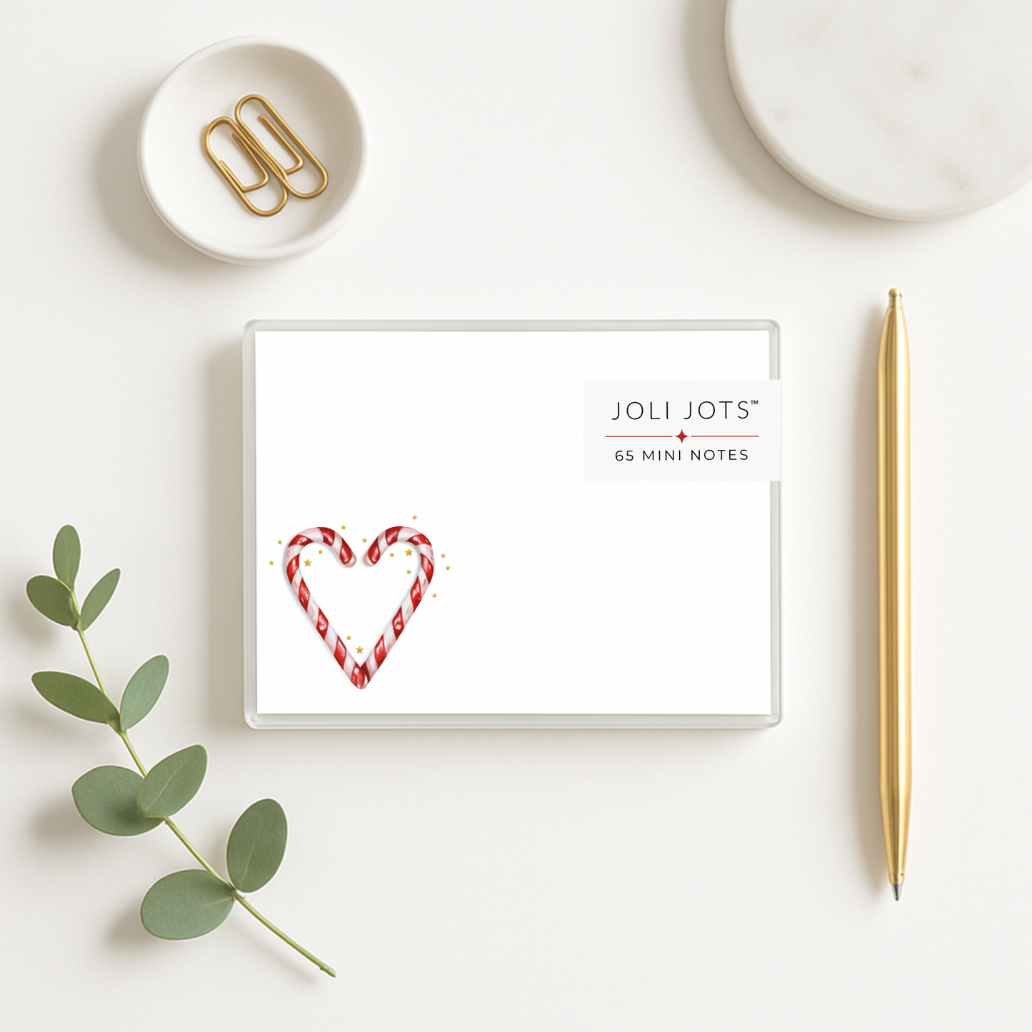 CANDY CANE HEART MINI NOTES - JOLI JOTS™
