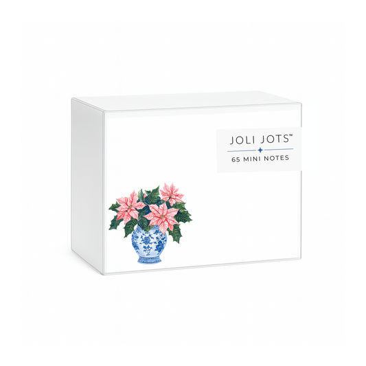 CHINOISERIE POINSETTIA MINI NOTES