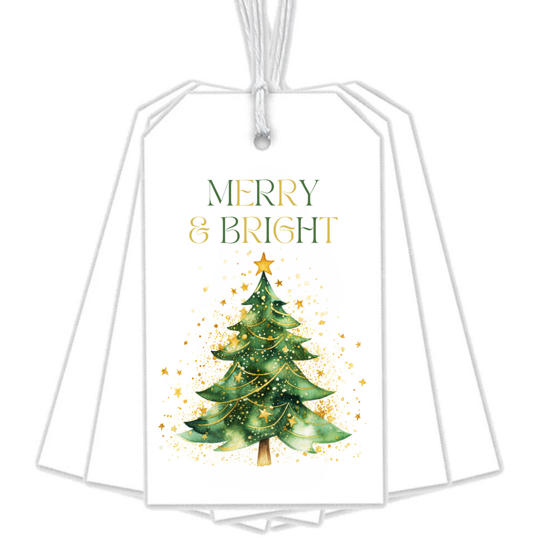 MERRY & BRIGHT GIFT TAGS