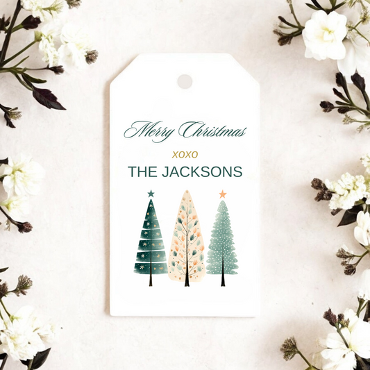 CHRISTMAS TREE TRIO GIFT TAGS