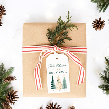 CHRISTMAS TREE TRIO GIFT TAGS