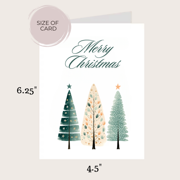 CHRISTMAS TREE TRIO CARD