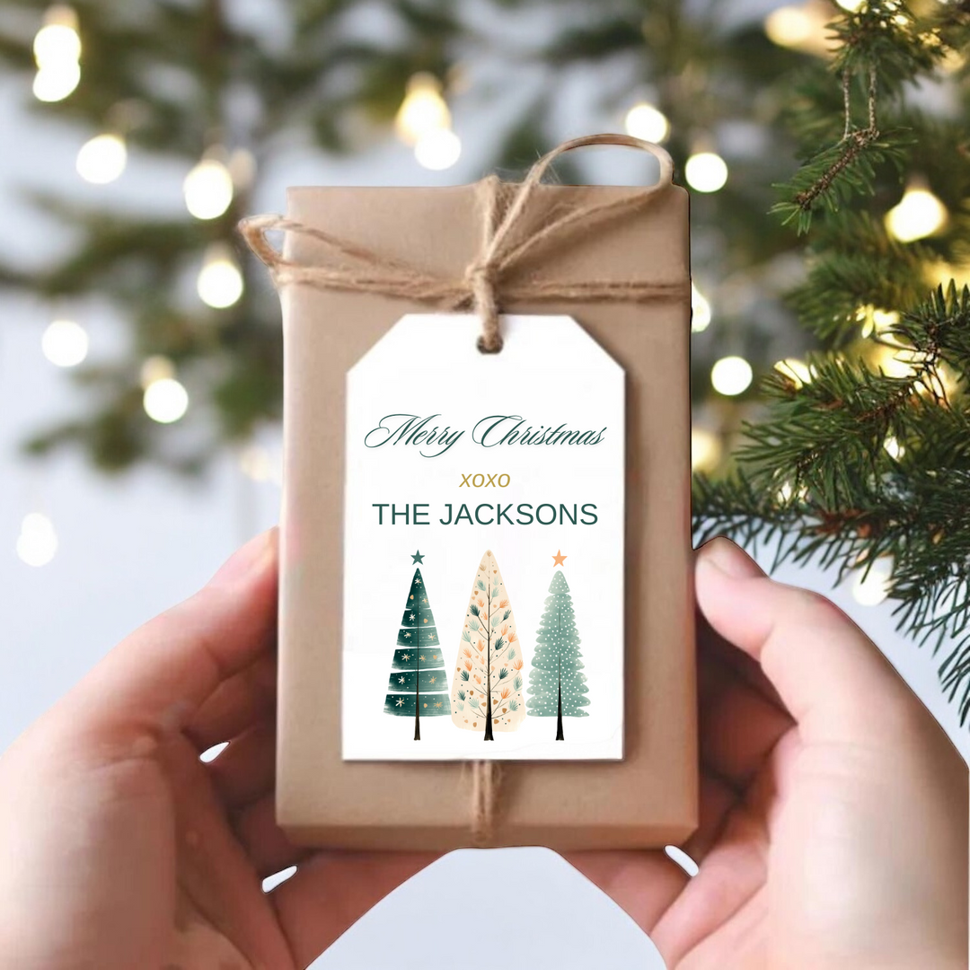 CHRISTMAS TREE TRIO GIFT TAGS