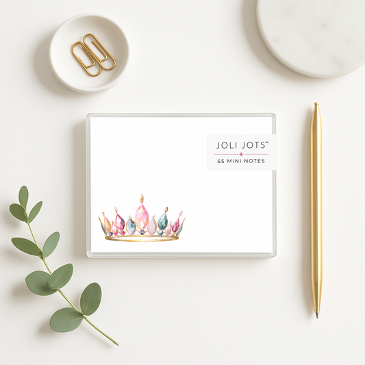 RHINESTONE CROWN MINI NOTES - JOLI JOTS™