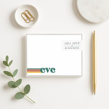 RETRO INITIAL MINI NOTES - JOLI JOTS™
