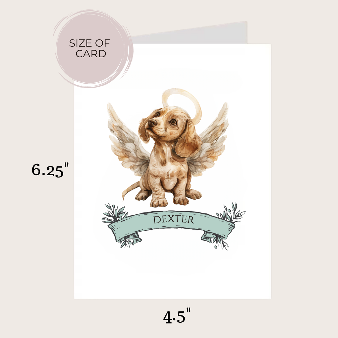 DACHSUND MEMORIAL CARD