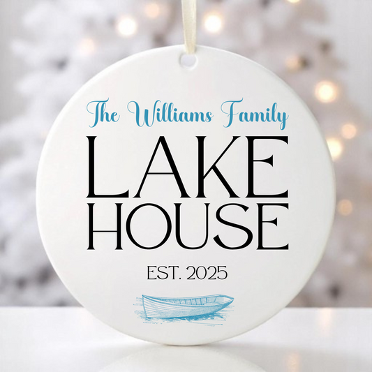 FAMILY LAKEHOUSE ORNAMENT