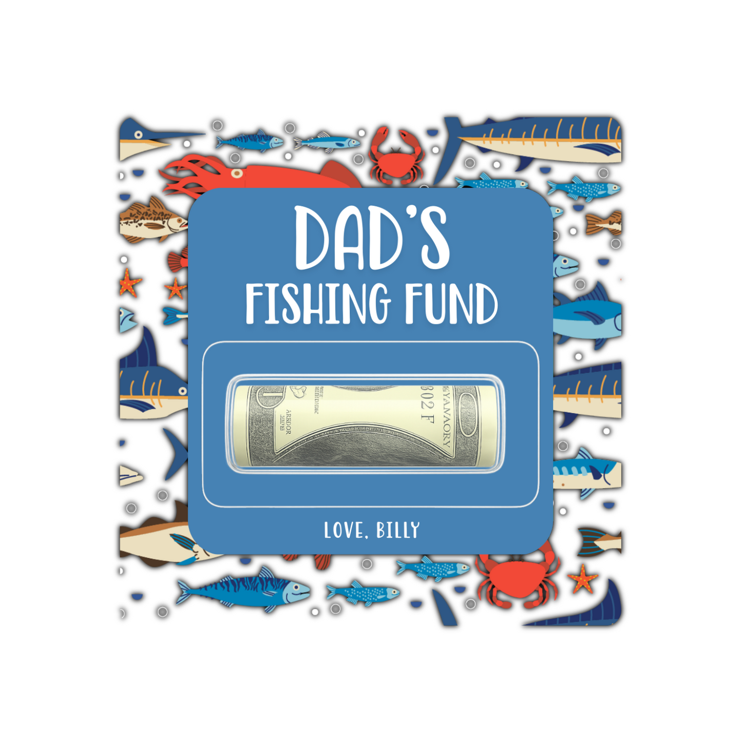 FISH BIRTHDAY MONEY CARD HOLDER