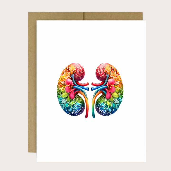 FLORAL KIDNEY CARD