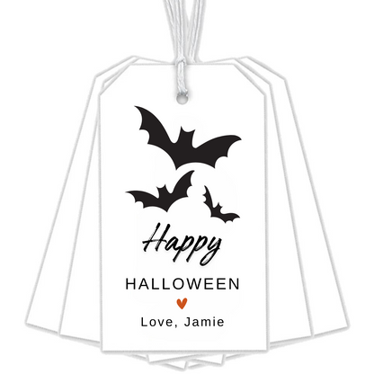 HALLOWEEN BATS GIFT TAGS