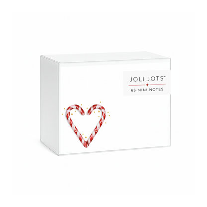 CANDY CANE HEART MINI NOTES - JOLI JOTS™