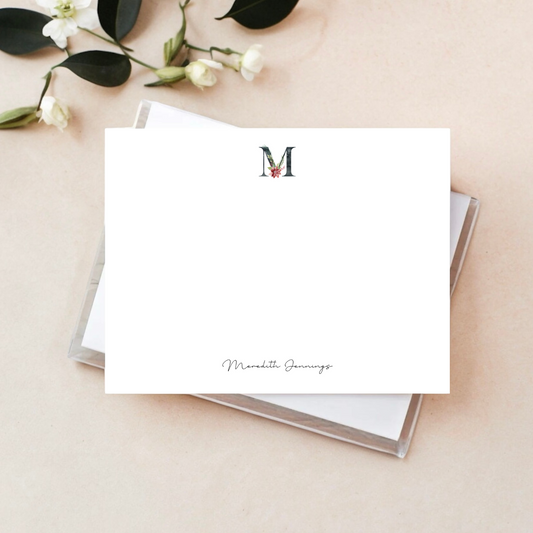 HOLIDAY POINSETTIA NOTE CARDS