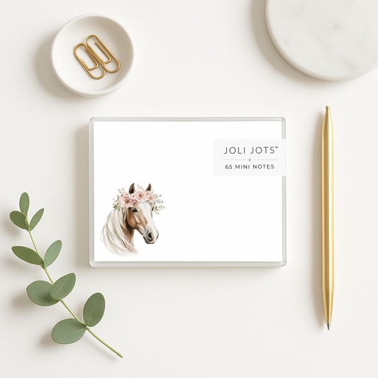 FLORAL HORSE MINI NOTES - JOLI JOTS™
