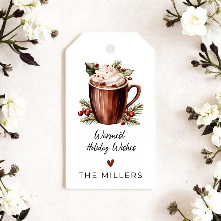 WARMEST WISHES HOT COCOA GIFT TAGS