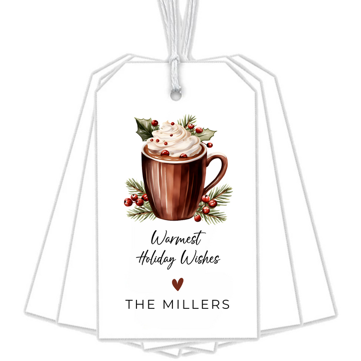 WARMEST WISHES HOT COCOA GIFT TAGS