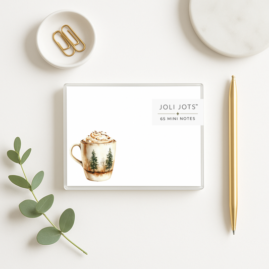 HOT CHOCOLATE MUG MINI NOTES - JOLI JOTS™
