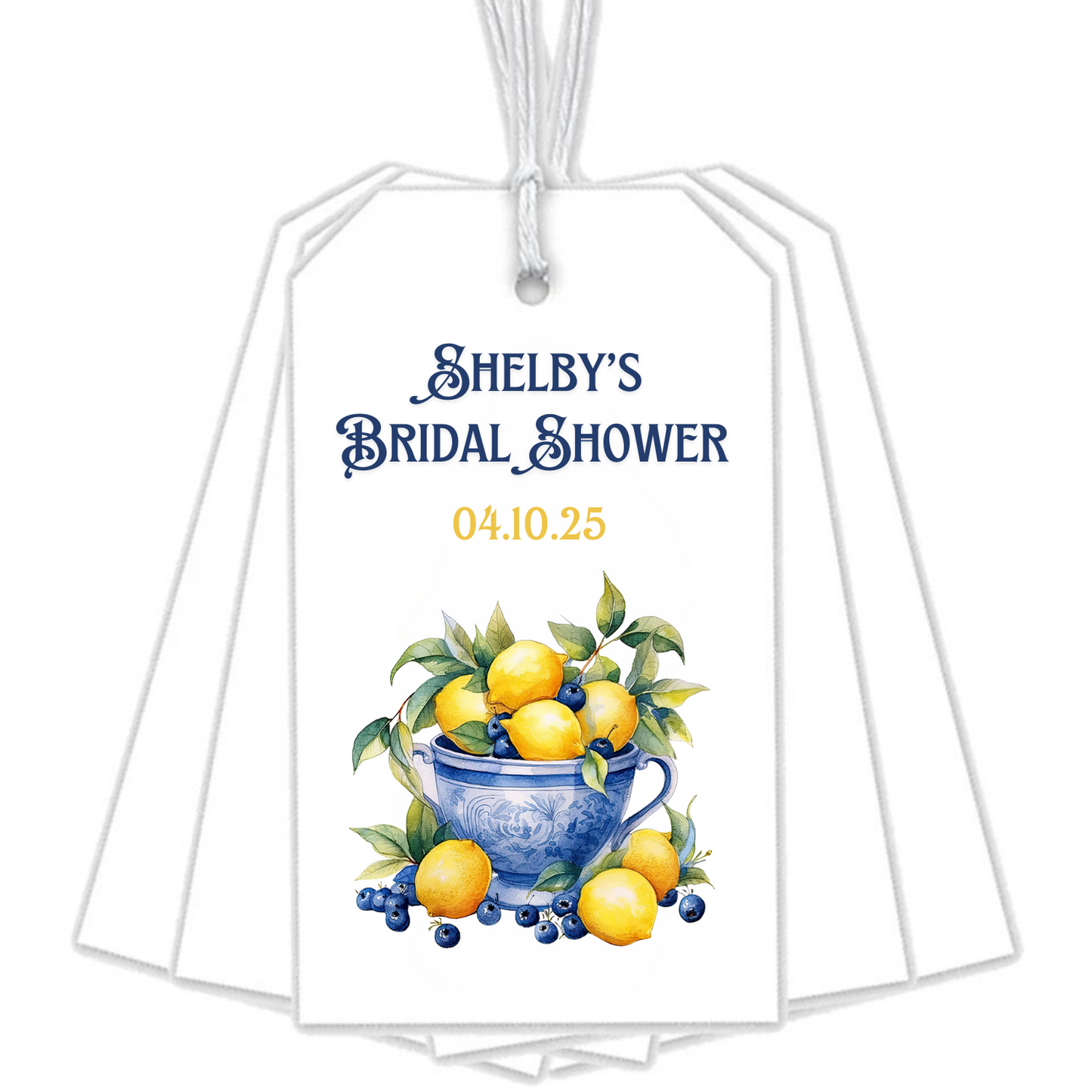 BLUEBERRY LEMON GIFT TAGS