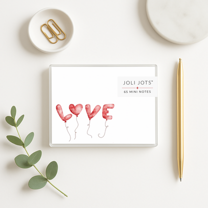 LOVE BALLOONS MINI NOTES