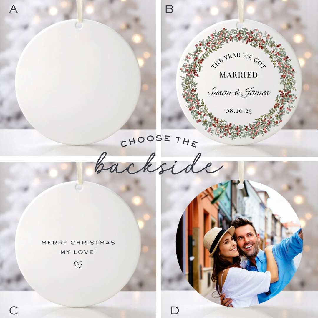 THE YEAR WE GOT MARRIED ORNAMENT