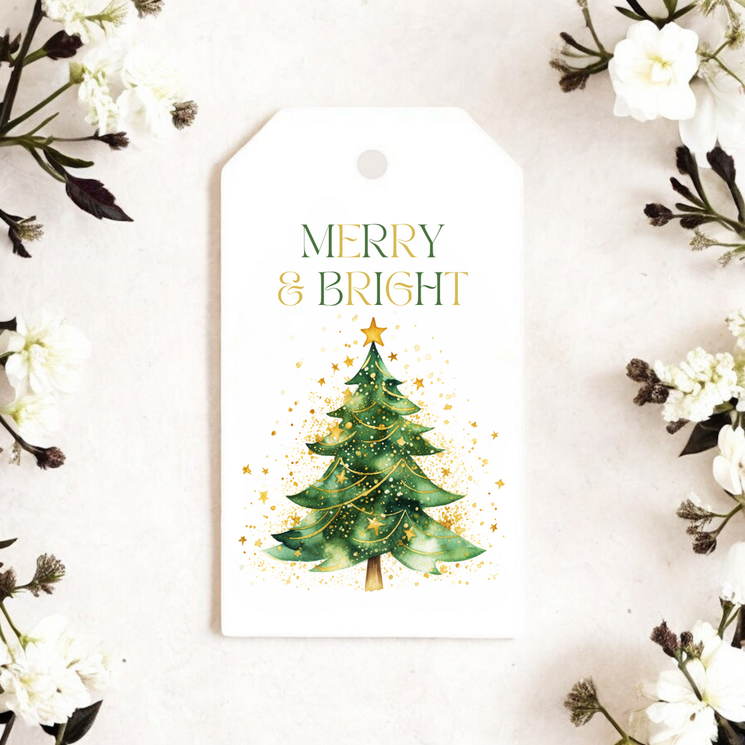 MERRY & BRIGHT GIFT TAGS