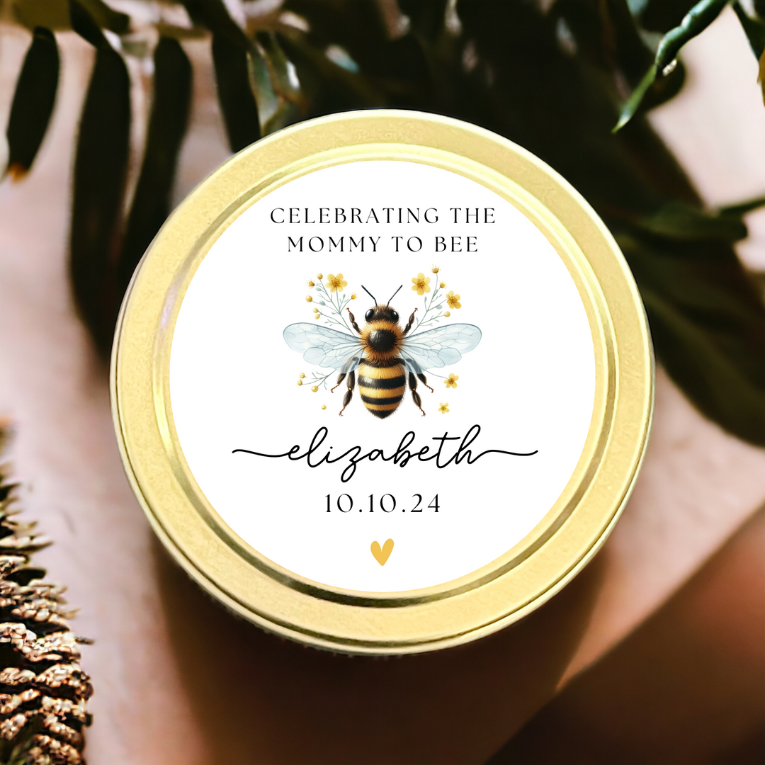 MOMMY TO BEE CANDLE FAVORS