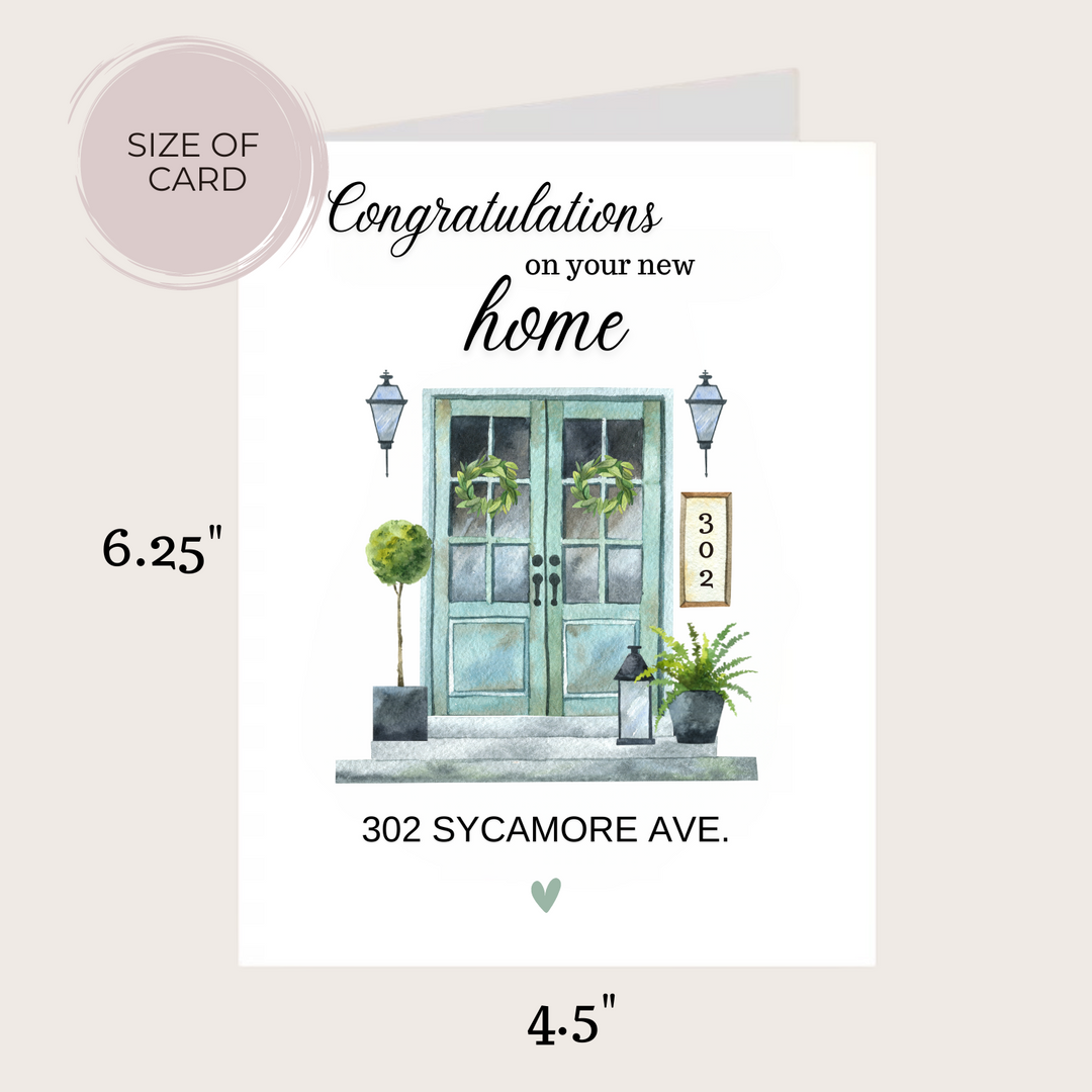 FRONT DOOR NEW HOME CARD