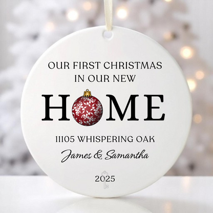 FIRST CHRISTMAS NEW HOME ORNAMENT