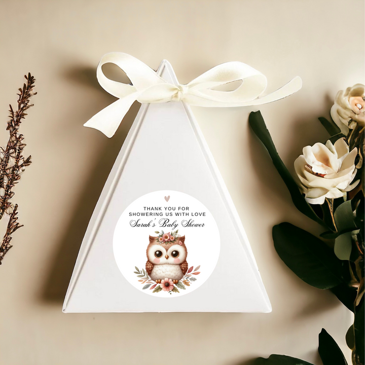 FLORAL OWL LABELS