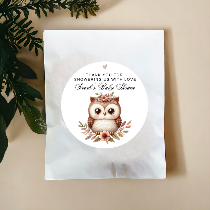 FLORAL OWL LABELS