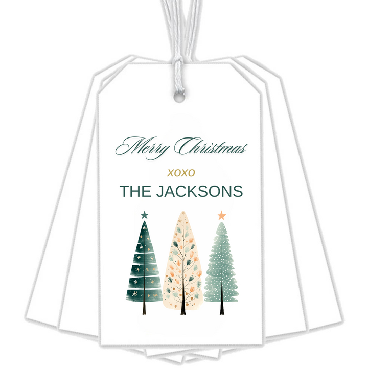 CHRISTMAS TREE TRIO GIFT TAGS