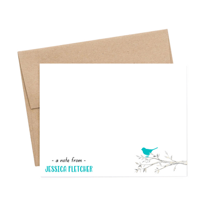 BIRD ON BRANCH NOTE CARDS