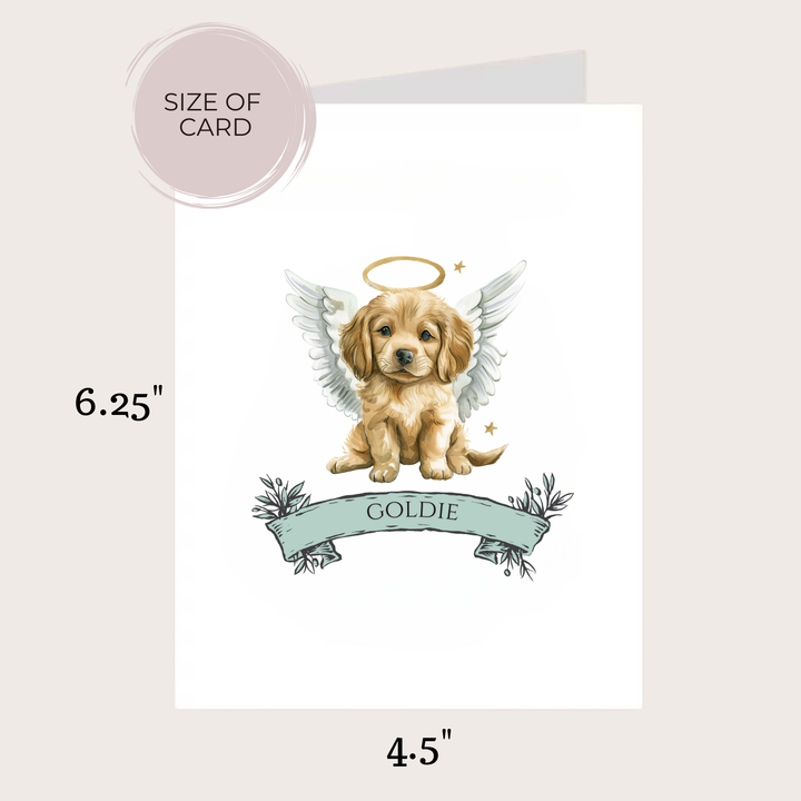 GOLDEN RETRIEVER MEMORIAL CARD