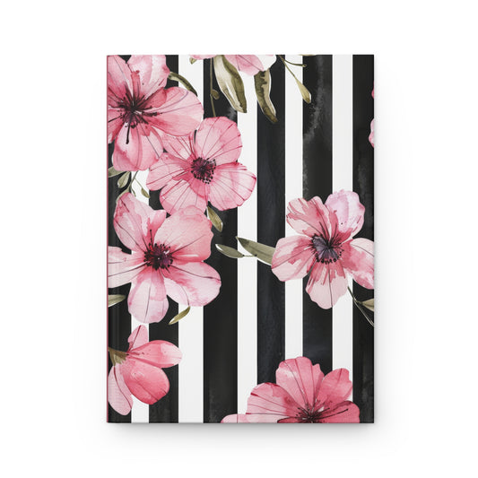 STRIPED BLUSH FLORAL JOURNAL