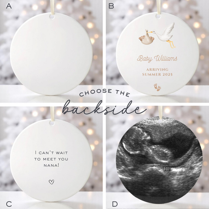 PREGNANCY ANNOUNCEMENT ORNAMENT