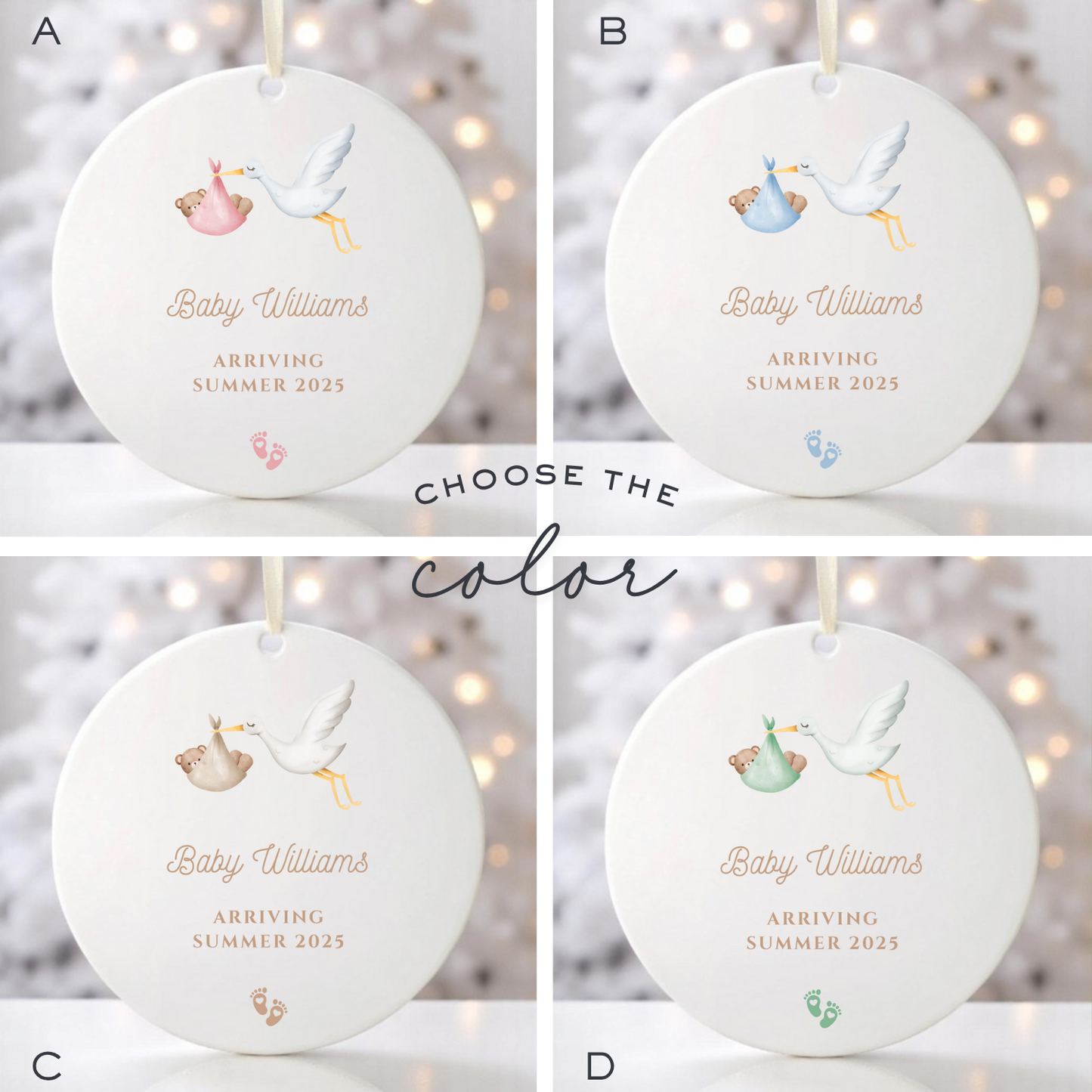 PREGNANCY ANNOUNCEMENT ORNAMENT