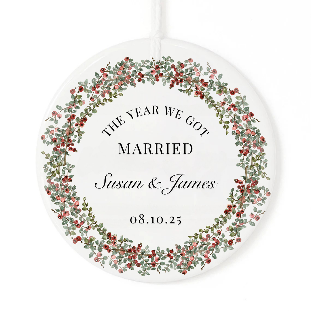 The Year We Got Married Ornament