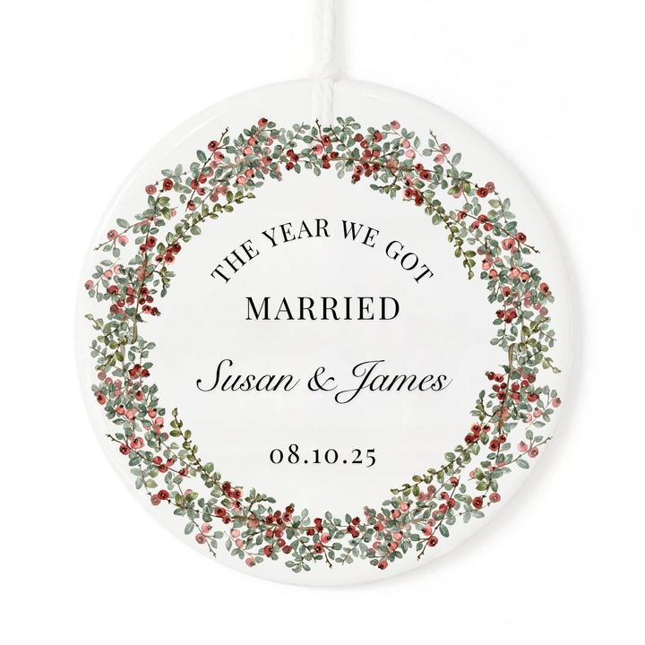 The Year We Got Married Ornament
