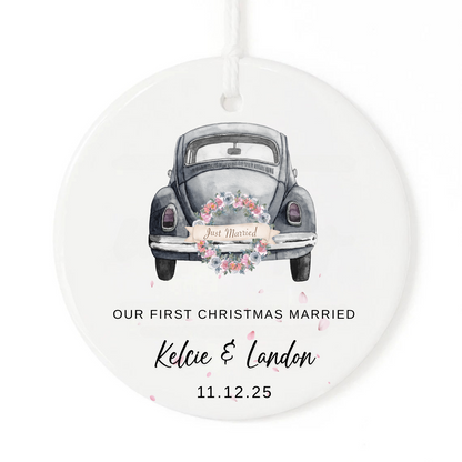 OUR FIRST CHRISTMAS MARRIED ORNAMENT