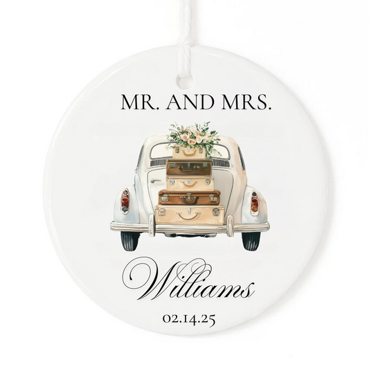 Mr. and Mrs. Wedding Ornament Gift