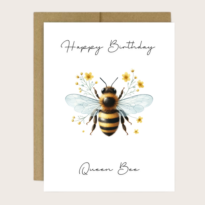 QUEEN BEE BIRTHDAY CARD